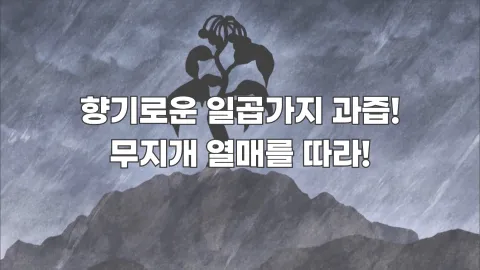 2. 향기로운 일곱 가지 과즙! 무지개 열매를 따라!