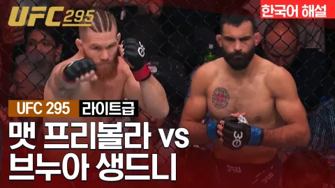 맷 프리볼라 vs 브누아 생드니 [UFC 295] 하이라이트