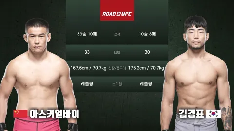 아스커얼바이 vs 김경표 [ROAD TO UFC]