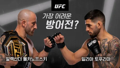 알렉산더 볼카노프스키 vs 일리아 토푸리아 [UFC 298]