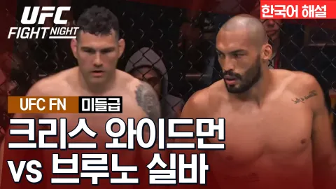 크리스 와이드먼 vs 브루노 실바 [UFC FIGHT NIGHT] 하이라이트