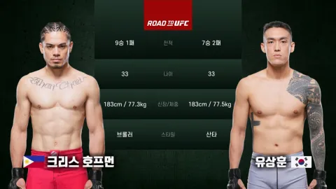 크리스 호프먼 vs 유상훈 [ROAD TO UFC]