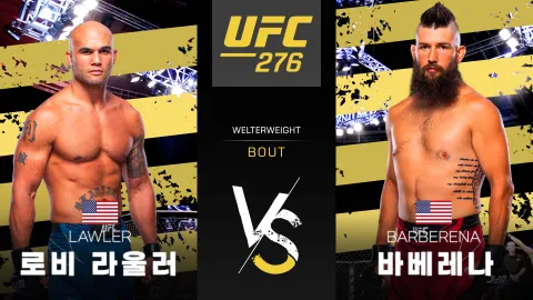 로비 라울러 vs 브라이언 바베레나 [UFC 276] 하이라이트