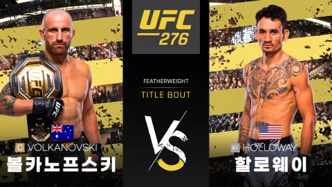 알렉산더 볼카노프스키 vs 맥스 할로웨이 [UFC 276] 하이라이트