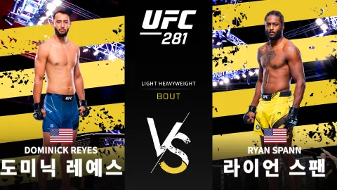 도미닉 레예스 vs 라이언 스팬 [UFC 281] 하이라이트