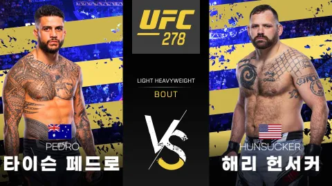 타이슨 페드로 vs 해리 헌서커 [UFC 278] 하이라이트