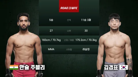 안슐 주블리 vs 김경표 [ROAD TO UFC] 하이라이트