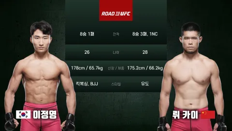 이정영 vs 뤼카이 [ROAD TO UFC] 하이라이트
