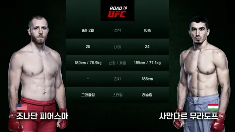조나단 피어스마 vs 사만다르 무라도프 [ROAD TO UFC]