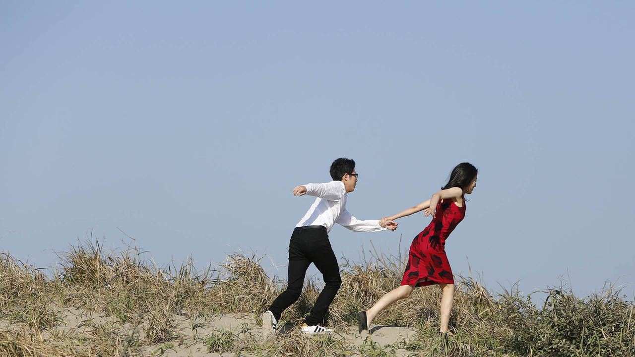 바람에 젖은 여자